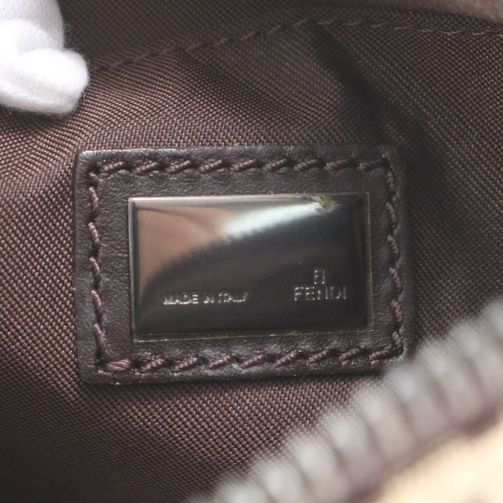 Fendi Zucchino Leather Shoulder Bag — view 8