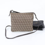 Fendi Zucchino Leather Shoulder Bag