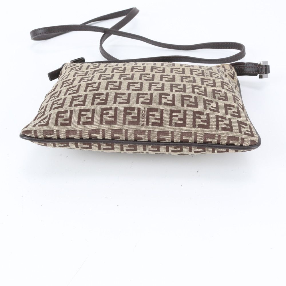Fendi Zucchino Leather Shoulder Bag — view 6