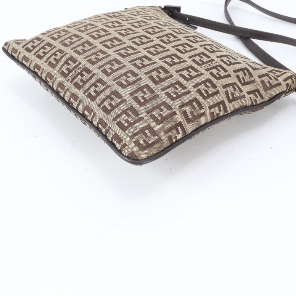 Fendi Zucchino Leather Shoulder Bag — view 5
