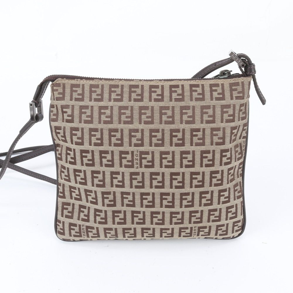 Fendi Zucchino Leather Shoulder Bag — view 3
