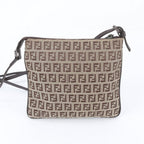 Fendi Zucchino Leather Shoulder Bag — view 3