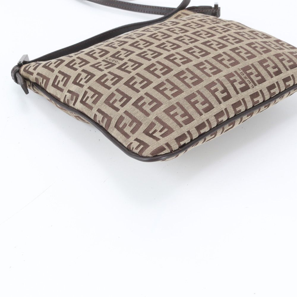 Fendi Zucchino Leather Shoulder Bag — view 4