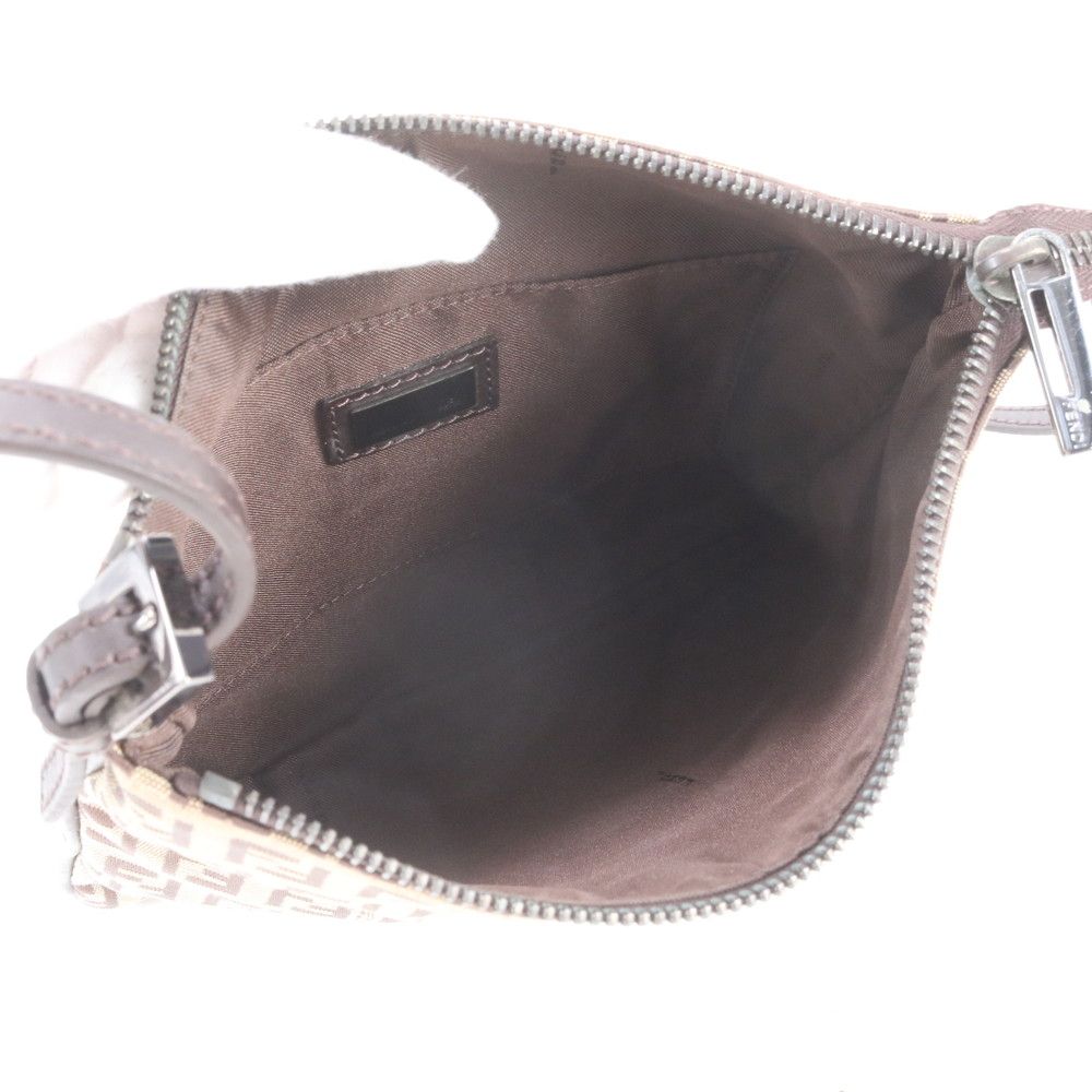 Fendi Zucchino Leather Shoulder Bag — view 7