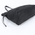 Prada Tessuto Nylon Leather Tote Bag Shoulder Hand Black — view 5