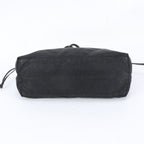 Prada Tessuto Nylon Leather Tote Bag Shoulder Hand Black — view 6