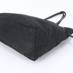 Prada Tessuto Nylon Leather Tote Bag Shoulder Hand Black — view 4
