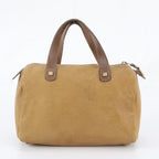 Loewe Anagram Mini Boston Leather Handbag Tote — view 3