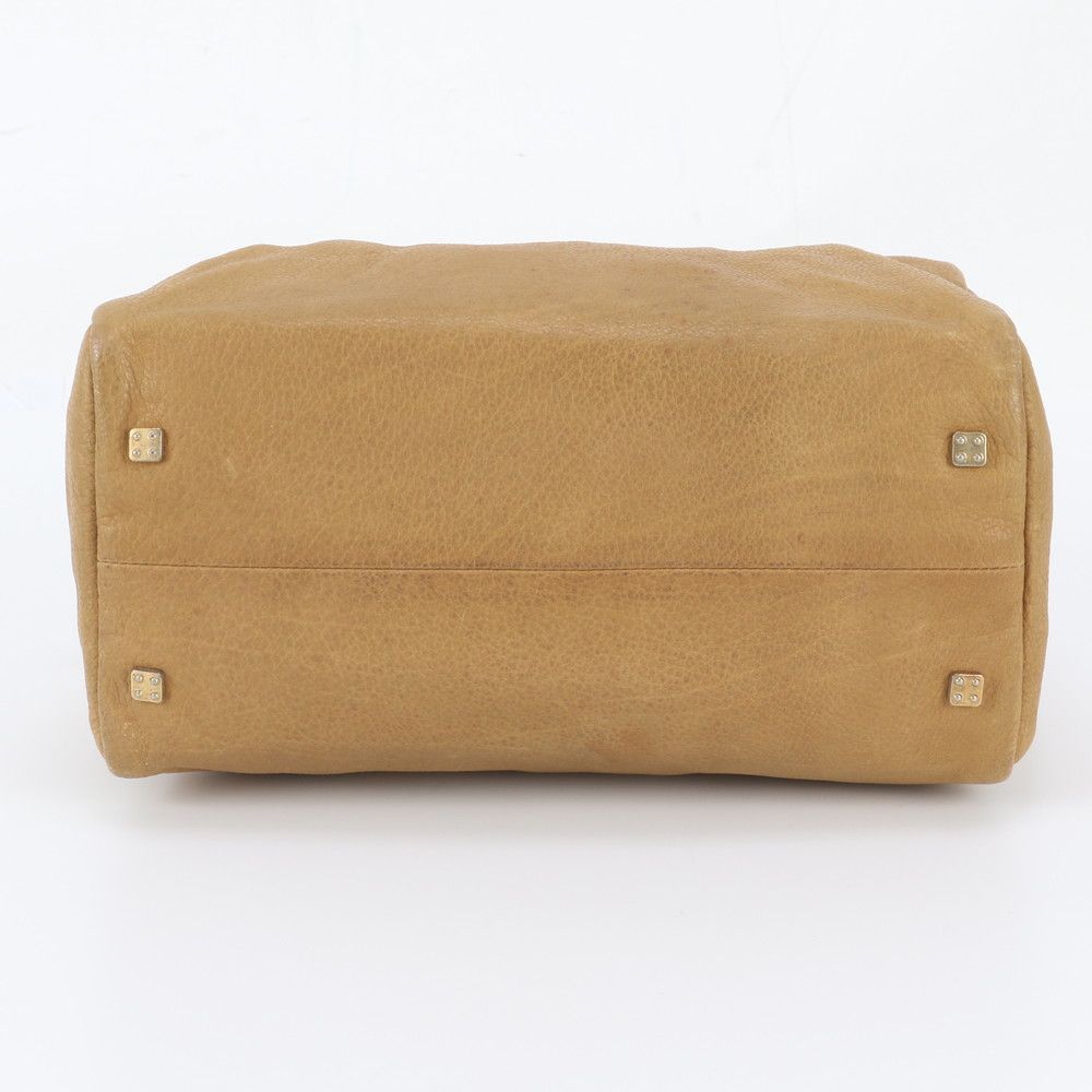 Loewe Anagram Mini Boston Leather Handbag Tote — view 6
