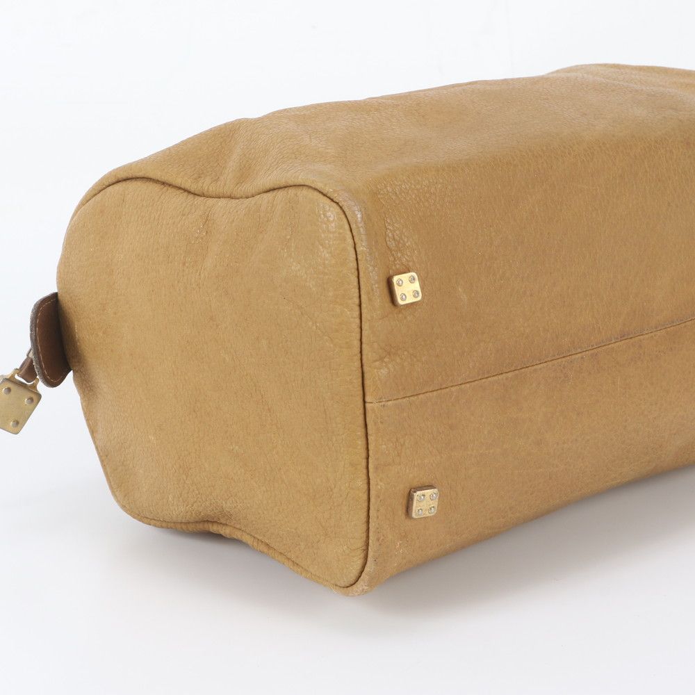 Loewe Anagram Mini Boston Leather Handbag Tote — view 5
