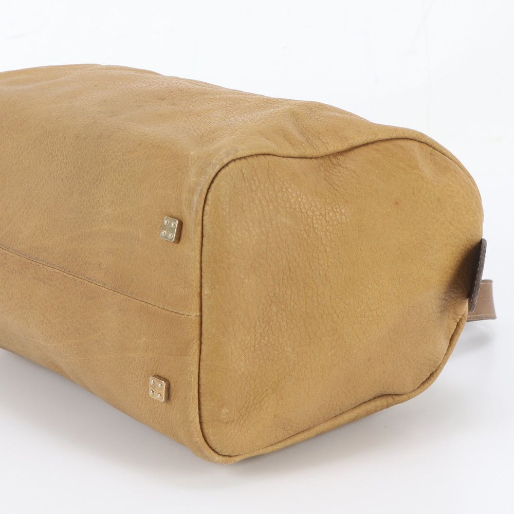 Loewe Anagram Mini Boston Leather Handbag Tote — view 4