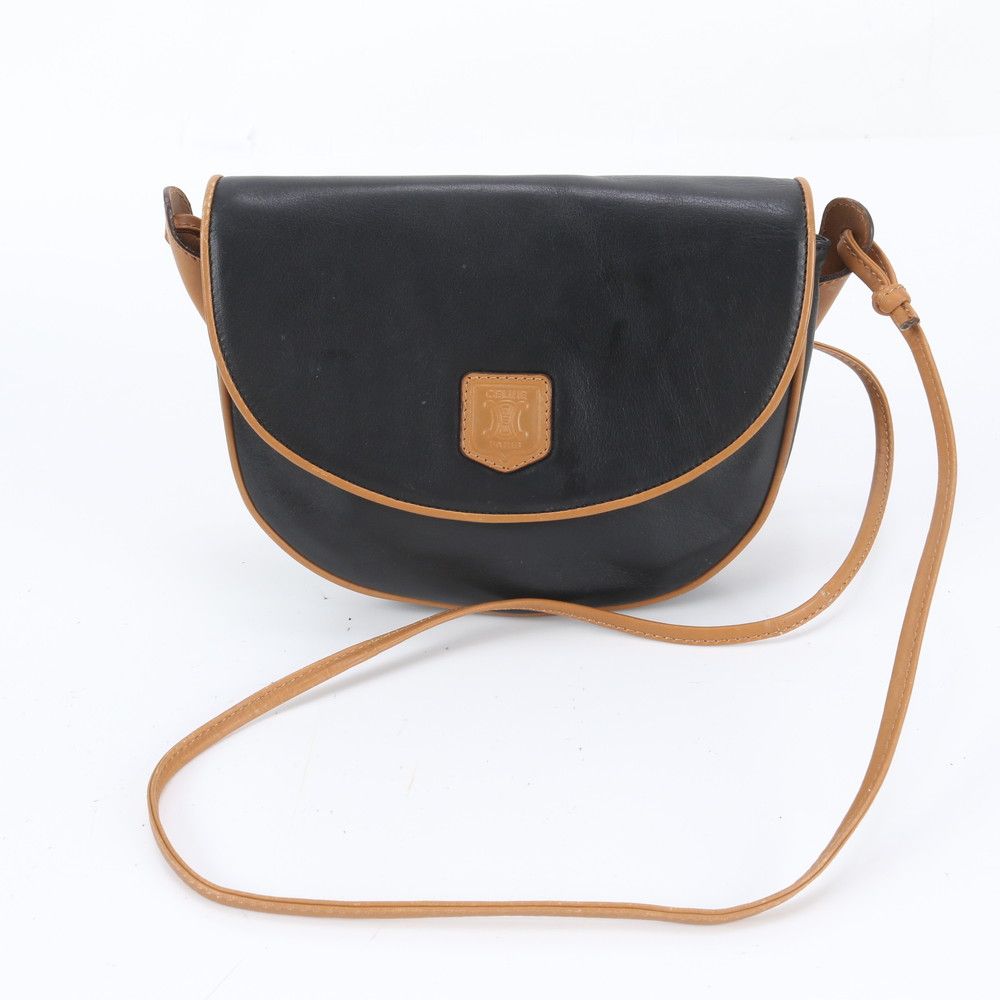 Celine Triomphe Leather Shoulder Bag