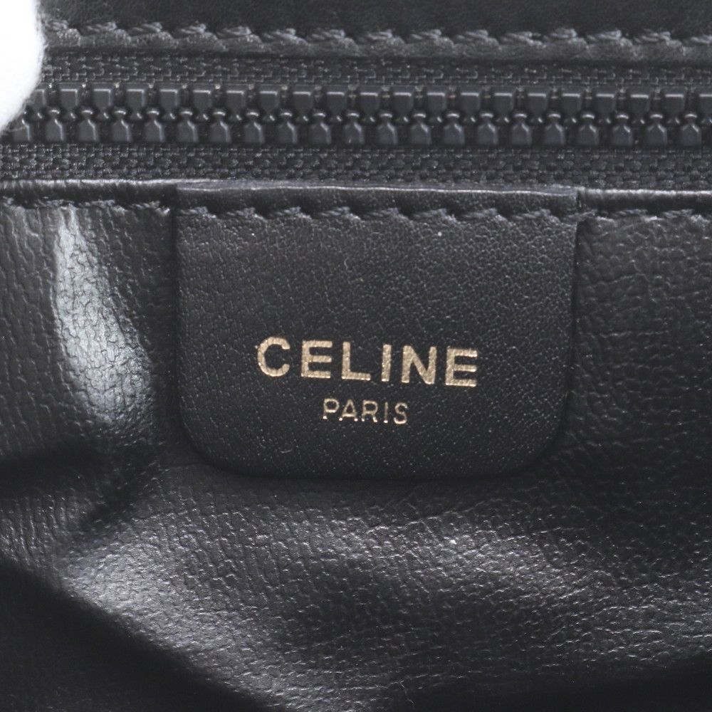 Celine Triomphe Leather Shoulder Bag — view 8