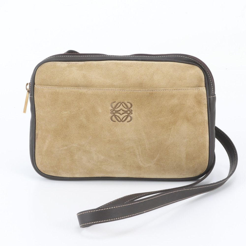 Loewe Anagram Leather Shoulder Bag Crossbody Hand