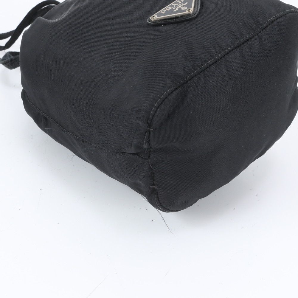 Prada Tessuto Nylon Triangle Logo Drawstring Shoulder Bag Crossbody Hand — view 4