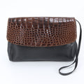 Loewe Vintage Crocodile Leather 2-Way Shoulder Bag Crossbody Clutch