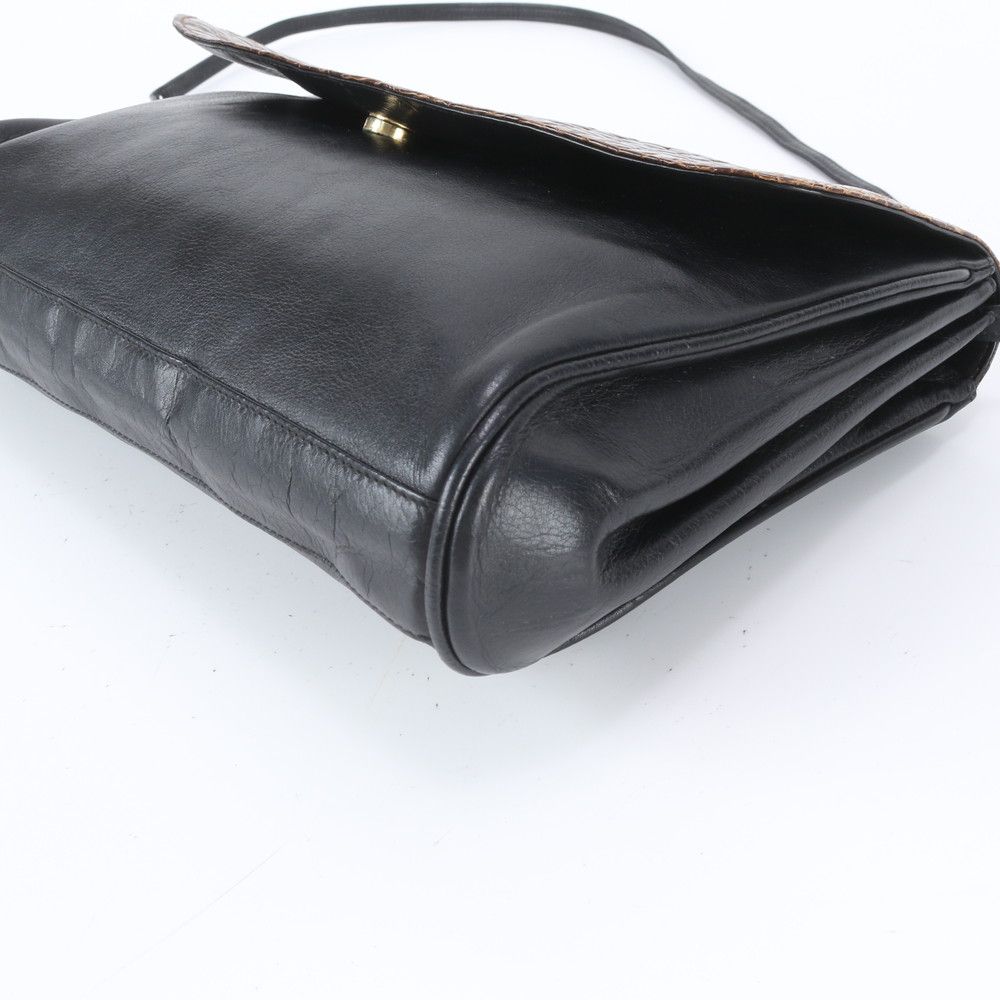 Loewe Vintage Crocodile Leather 2-Way Shoulder Bag Crossbody Clutch — view 5