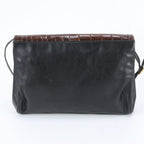 Loewe Vintage Crocodile Leather 2-Way Shoulder Bag Crossbody Clutch — view 3