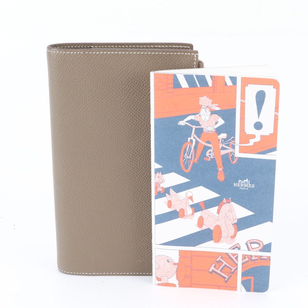 Hermes EA Zip Leather Agenda Cover Notepad Included Stationery