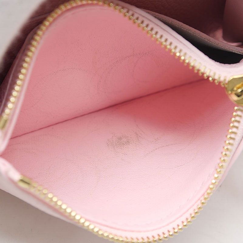 Louis Vuitton Porte Monnaie Rosalie Monogram Empreinte Pink — view 7