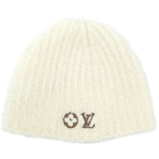 Louis Vuitton Beanie LV Cozy Cream Wool Knit Cap Hat