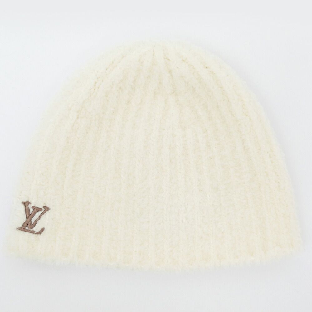 Louis Vuitton Beanie LV Cozy Cream Wool Knit Cap Hat — view 4