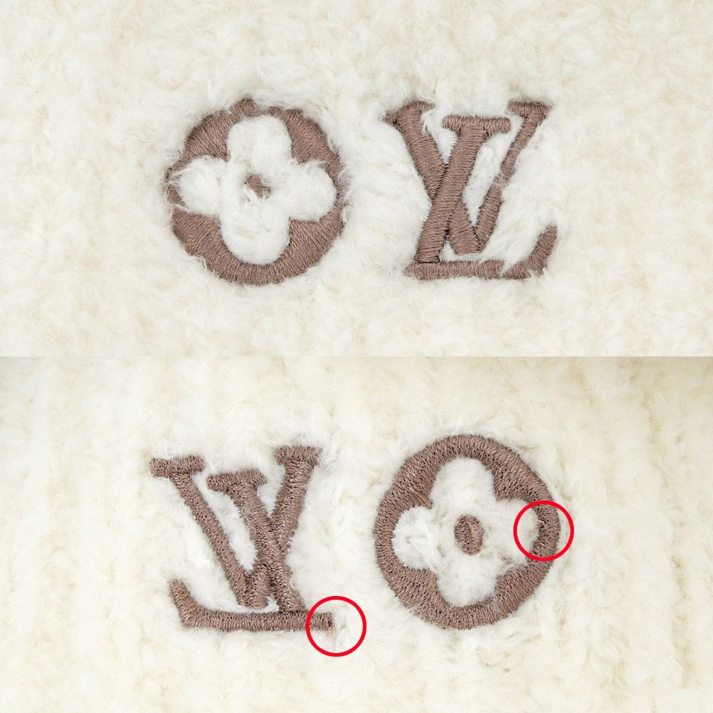 Louis Vuitton Beanie LV Cozy Cream Wool Knit Cap Hat — view 7