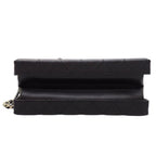 Chanel CC Logo Vanity 2-Way Shoulder Bag Chain Calfskin Black Gold — view 7