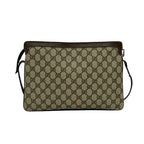 Gucci Vintage Sherry Line GG Pattern Leather 2-Way Shoulder Bag Brown — view 3