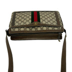 Gucci Vintage Sherry Line GG Pattern Leather 2-Way Shoulder Bag Brown — view 4