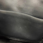 Prada Symbol Embroidery Large Tote Bag Fabric Black — view 8
