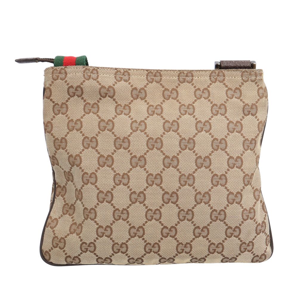 Gucci Sherry Line Shoulder Bag GG Canvas Beige — view 3