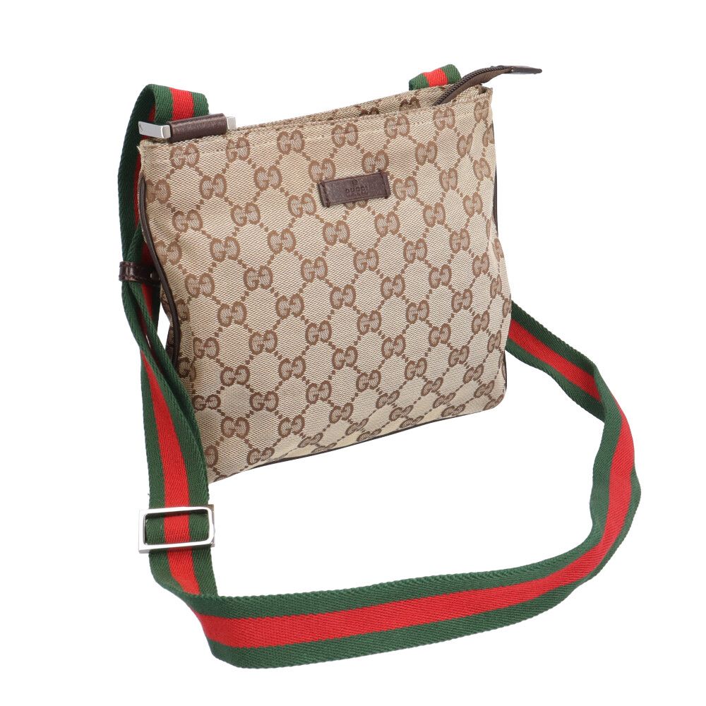 Gucci Sherry Line Shoulder Bag GG Canvas Beige — view 8