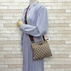 Gucci Sherry Line Shoulder Bag GG Canvas Beige — view 2