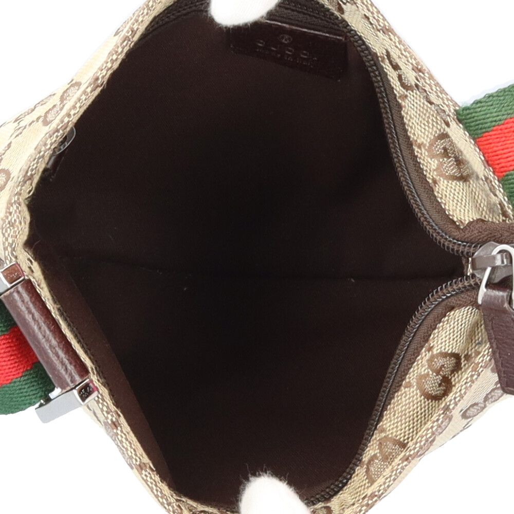 Gucci Sherry Line Shoulder Bag GG Canvas Beige — view 7