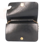 Chanel Quilted Shoulder Bag Lambskin Black — view 8
