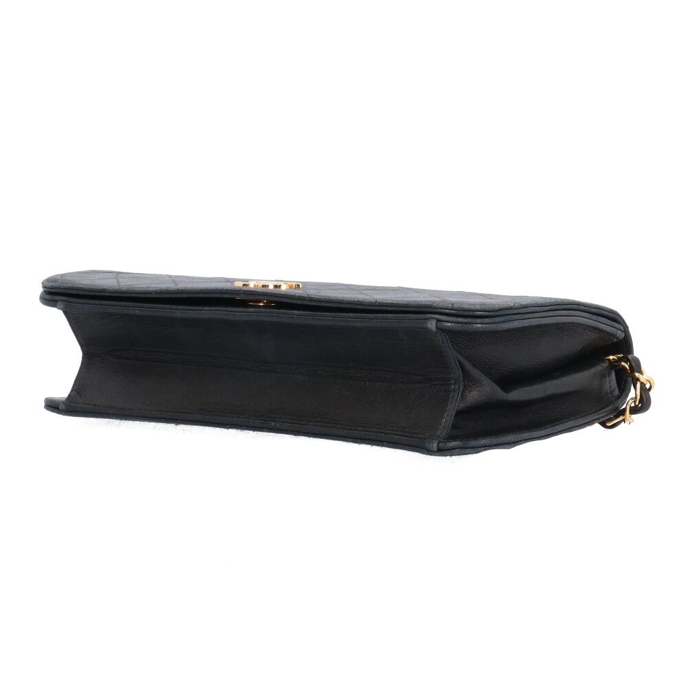Chanel Quilted Shoulder Bag Lambskin Black — view 5