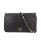 Chanel Quilted Shoulder Bag Lambskin Black