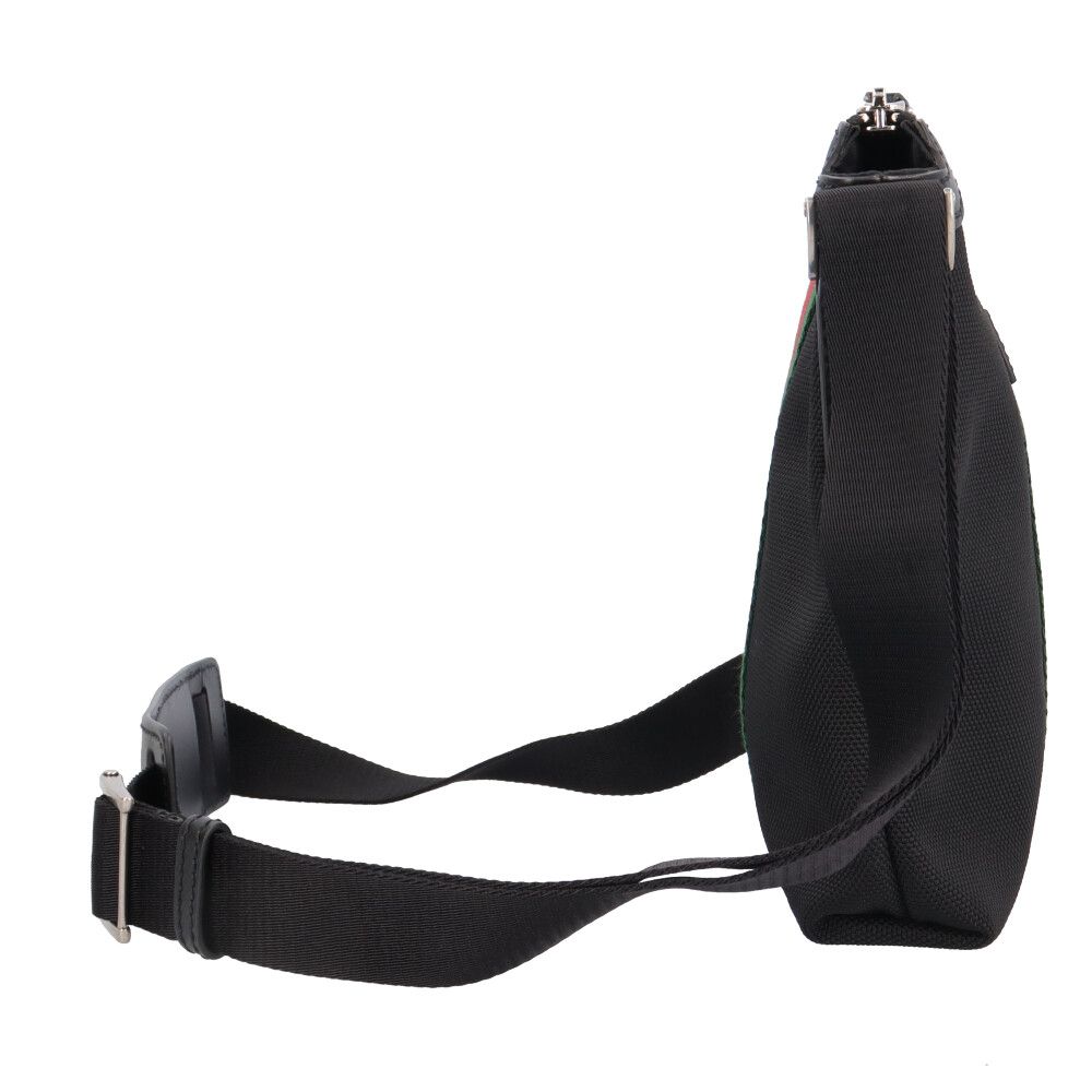 Gucci Sherry Line Shoulder Bag Canvas Black — view 4