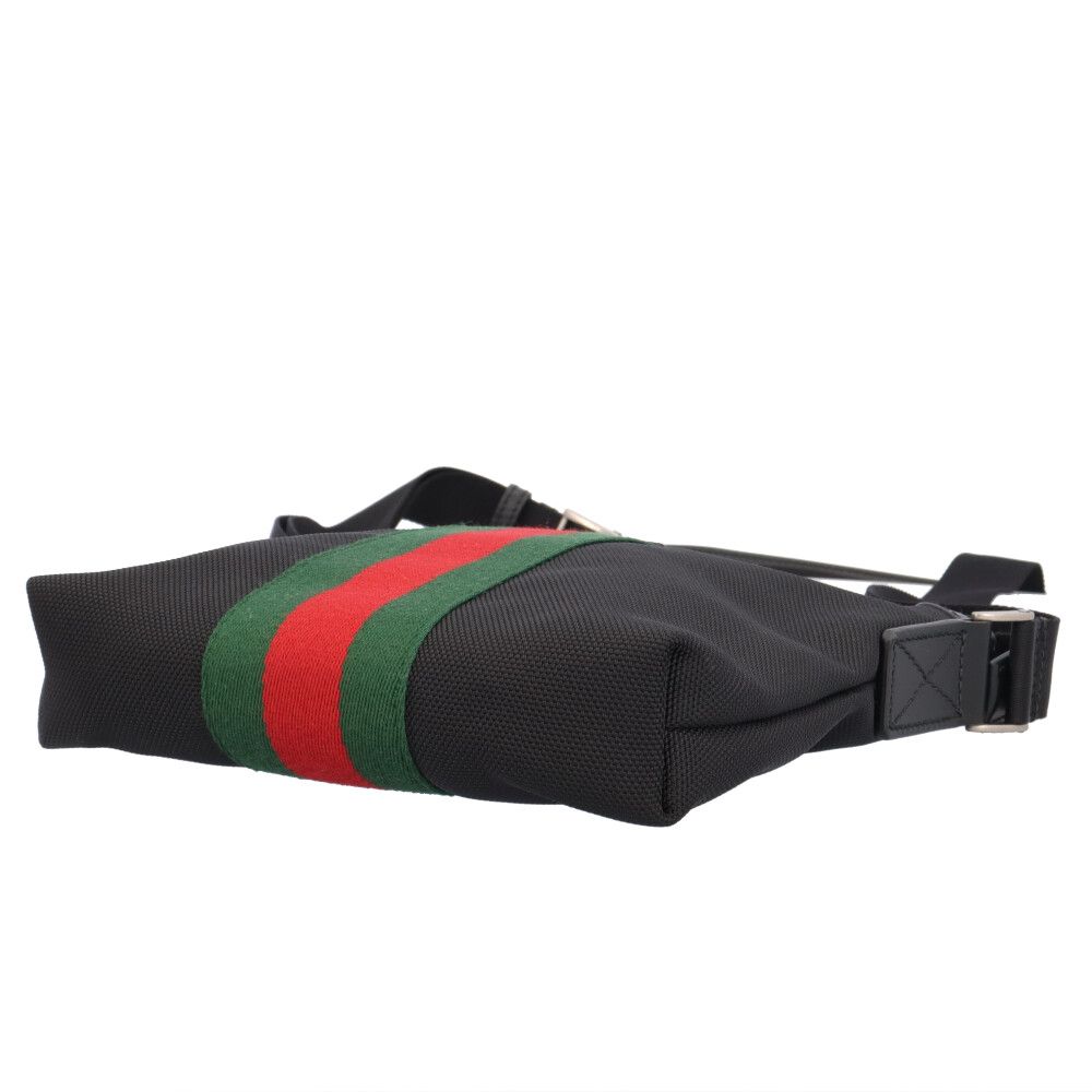 Gucci Sherry Line Shoulder Bag Canvas Black — view 6
