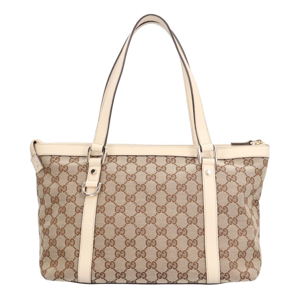 Gucci Abbey Tote Bag GG Canvas Beige — view 3