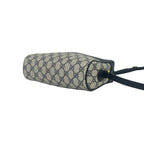Gucci Vintage Sherry Line GG Logo Leather Shoulder Bag Pochette Navy — view 8