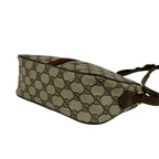 Gucci Sherry Line GG Pattern Leather Shoulder Bag Pochette Cross Brown Green — view 8