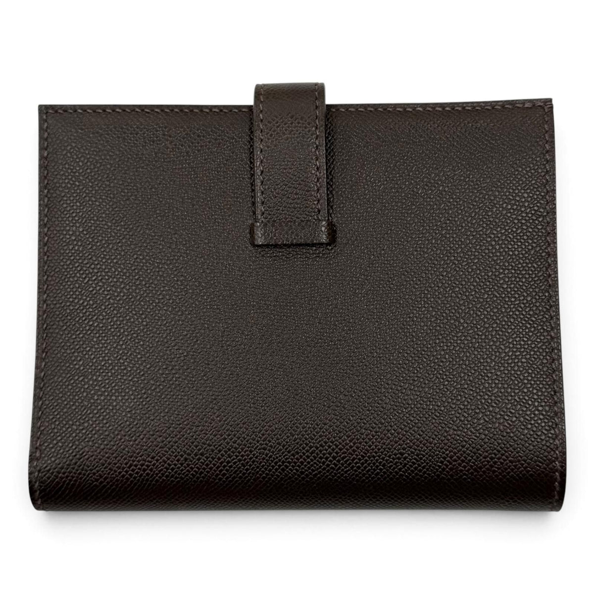 Hermes Bearn Compact Veau Madame Gold Bifold Wallet — view 3