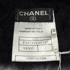 Chanel Vintage 02A Angora Rhinestone CC Logo Knit Cap 2 Hat — view 8