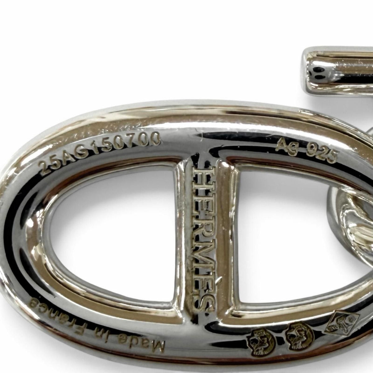 Hermes Chaine D'ancre Amulette Pendant Silver — view 8