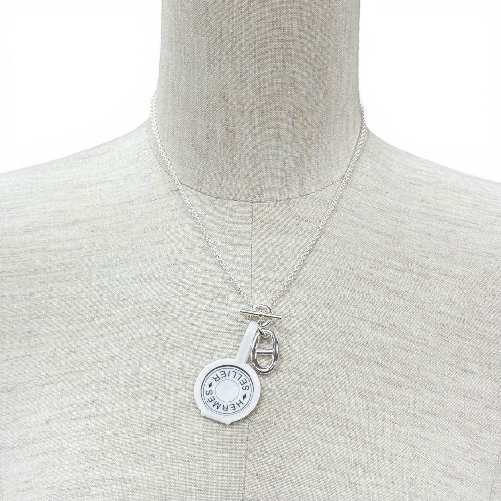Hermes Chaine D'ancre Amulette Pendant Silver — view 2