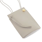 Loewe Pebble Dice Pocket Shoulder Bag Phone Pouch Calfskin Gray Gold Genus — view 5