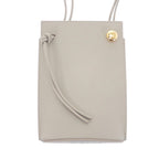 Loewe Pebble Dice Pocket Shoulder Bag Phone Pouch Calfskin Gray Gold Genus — view 4