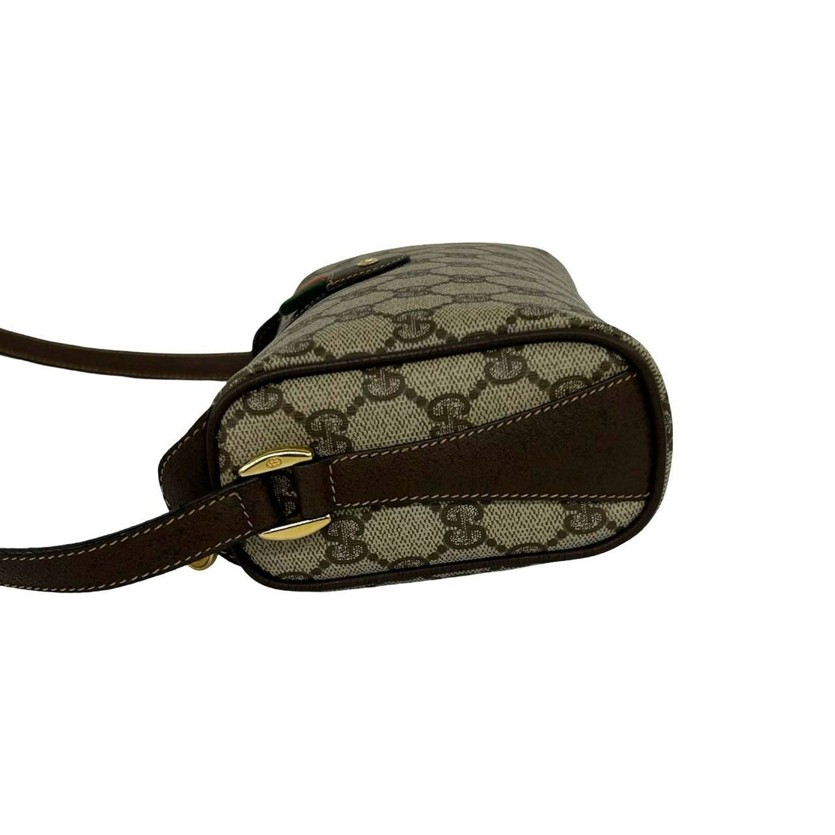 Gucci Sherry Line GG Pattern Logo Leather Shoulder Bag Pochette Cross Brown — view 5